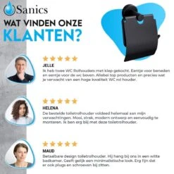 Sanics Toiletrolhouder Zwart Met Klep - WC Rolhouder RVS Inclusief Montage Set - Closetrolhouder -Merkloos Shop 1200x1200 170