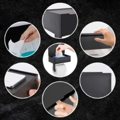 Toiletrolhouder - Plankje & Bakje - Planchet Opbergruimte - WC Rolhouder - Zelfklevend Of Borend - RVS - Waterbestendig - Rheme -Merkloos Shop 1200x1200 18