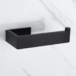 DesignX 3M™ Toiletrolhouder Zonder Boren Zwart Zelfklevend - WC Rolhouder - Matte - Papier - Houder - Incl. 3M Plakstrip -Merkloos Shop 1200x1200 205