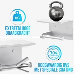 Strex WC Rolhouder Met Plankje - Zilver - Zelfklevend / Boren / Zonder Boren - Toiletrolhouder - WC Papier Houder -Merkloos Shop 1200x1200 216