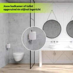 Toiletrolhouder Zonder Boren - Zilver - RVS WC Rolhouder Zelfklevend -Merkloos Shop 1200x1200 223