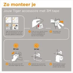Tiger Colar - Toiletrolhouder Met Planchet - Zwart 28 Tiger Colar - Toiletrolhouder Met Planchet - Zwart -Merkloos Shop 1200x1200 243