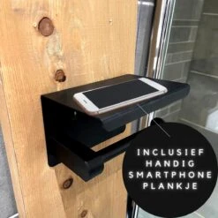 WC Rolhouder - Zelfklevend Toiletrolhouder Met Plankje - WC Papier Houder Zonder Boren - WC Rolhouder Met Plankje - Toiletrolhouder - Toiletrolhouder Zwart - Fienosa -Merkloos Shop 1200x1200 268