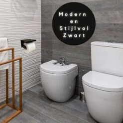 WC Rolhouder - Zelfklevend Toiletrolhouder Met Plankje - WC Papier Houder Zonder Boren - WC Rolhouder Met Plankje - Toiletrolhouder - Toiletrolhouder Zwart - Fienosa -Merkloos Shop 1200x1200 270