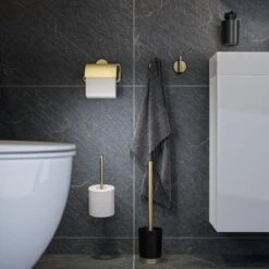 Tiger Tune - Toiletrolhouder Met Klep - Messing Geborsteld / Zwart 16 Tiger Tune - Toiletrolhouder Met Klep - Messing Geborsteld / Zwart -Merkloos Shop 1200x1200 273