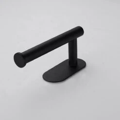 Toiletrolhouder Inclusief Handdoekhaak - Zonder Boren - Zelfklevend - Zwart - Staand -Merkloos Shop 1200x1200 29