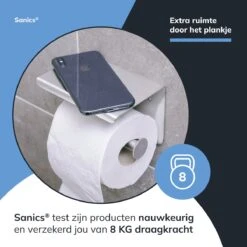 Sanics WC Rolhouder Zilver – Toiletrolhouder Zonder Boren – Met Plankje - Zelfklevend - RVS 15 Sanics WC Rolhouder Zilver – Toiletrolhouder Zonder Boren – Met Plankje - Zelfklevend - RVS -Merkloos Shop 1200x1200 309
