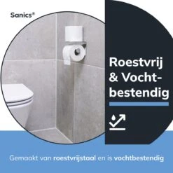 Sanics WC Rolhouder Zilver – Toiletrolhouder Zonder Boren – Met Plankje - Zelfklevend - RVS 21 Sanics WC Rolhouder Zilver – Toiletrolhouder Zonder Boren – Met Plankje - Zelfklevend - RVS -Merkloos Shop 1200x1200 313