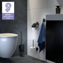 Tiger Tune - Toiletrolhouder Met Klep - Zwart Metaal Geborsteld / Zwart 23 Tiger Tune - Toiletrolhouder Met Klep - Zwart Metaal Geborsteld / Zwart -Merkloos Shop 1200x1200 318