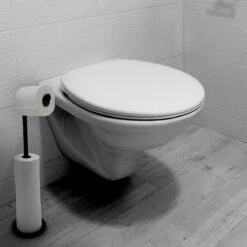 MM Brands WC Rolhouder - Toiletrol Houder Staand - WC Papier Rollenhouder Zonder Boren - Zwart -Merkloos Shop 1200x1200 33