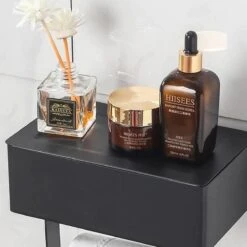 WC Rolhouder - Toiletrolhouder - Zwart - RVS - Zonder Boren - Met Plankje & Bakje - Inclusief Montagemateriaal - Toilet Accessoires - EJC Products -Merkloos Shop 1200x1200 34