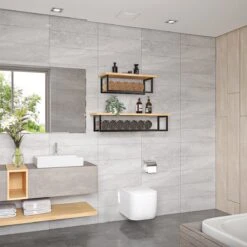 SaniDreams Carbon Handdoekenrek L Zwart - Staal - 90x25x20cm -Merkloos Shop 1200x1200 356