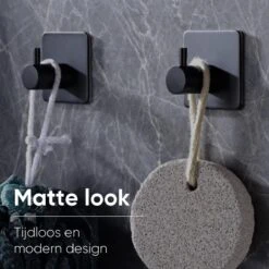 Trendfield Handdoekhaakjes Zelfklevend Zwart - 2 Vierkante Zwarte Handdoek Haakjes - Handdoekhaak - Zwart 12 Trendfield Handdoekhaakjes Zelfklevend Zwart - 2 Vierkante Zwarte Handdoek Haakjes - Handdoekhaak - Zwart -Merkloos Shop 1200x1200 381