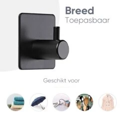 Trendfield Handdoekhaakjes Zelfklevend Zwart - 2 Vierkante Zwarte Handdoek Haakjes - Handdoekhaak - Zwart 16 Trendfield Handdoekhaakjes Zelfklevend Zwart - 2 Vierkante Zwarte Handdoek Haakjes - Handdoekhaak - Zwart -Merkloos Shop 1200x1200 385