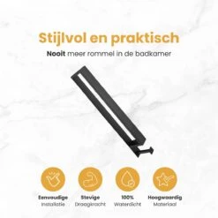 Home4u® - Handdoekrek Badkamer - Handdoekstang - Handdoekenrek Badkamer - 40CM - Met Hanger -Merkloos Shop 1200x1200 392