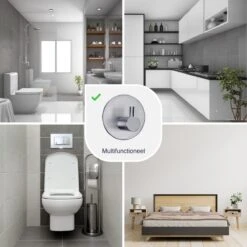 4x Handdoekhaakjes (Zelfklevend) Van RVS Zilver – Zelfklevende Haakjes – Wandhaak – Handdoekhouder – Ophanghaken Voor Keuken Of Badkamer (Accessoires) -Merkloos Shop 1200x1200 424