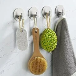 4x Handdoekhaakjes (Zelfklevend) Van RVS Zilver – Zelfklevende Haakjes – Wandhaak – Handdoekhouder – Ophanghaken Voor Keuken Of Badkamer (Accessoires) -Merkloos Shop 1200x1200 426