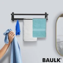 Baulk® - Droogrek – Handdoekrek – Droogrek Hangend – Inklapbaar - Badkamer – RVS – Zwart – Modern – Dutch Design -Merkloos Shop 1200x1200 441