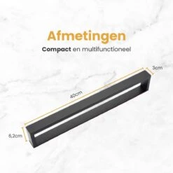 Home4u® - Handdoekrek Badkamer - Handdoekstang - Handdoekenrek Badkamer - 40CM - Zelfklevend -Merkloos Shop 1200x1200 444