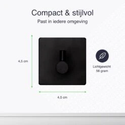 EAVY Zelfklevende Handdoekhaakjes – Set Van 4 Handdoekhouders - RVS -Merkloos Shop 1200x1200 472