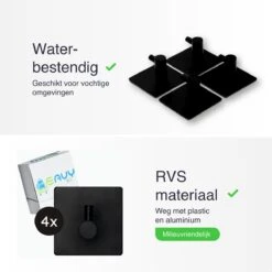 EAVY Zelfklevende Handdoekhaakjes – Set Van 4 Handdoekhouders - RVS -Merkloos Shop 1200x1200 474