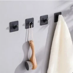 4x Handdoekhaakjes (Zelfklevend) Van RVS Zwart – Zelfklevende Haakjes – Wandhaak – Handdoekhouder – Ophanghaken Voor Keuken Of Badkamer 20 4x Handdoekhaakjes (Zelfklevend) Van RVS Zwart – Zelfklevende Haakjes – Wandhaak – Handdoekhouder – Ophanghaken Voor Keuken Of Badkamer -Merkloos Shop 1200x1200 502