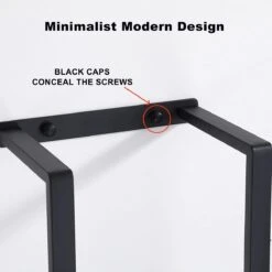 Handdoekrek - 40 Cm - RVS - Handdoekhouder BaderiQ Paris Small - MODEL 2023 - Badkamer Of Toiletruimte - Schroeven Of Plakken - Handdoekenhouders - Handdoekhaak - Rvs Mat Zwart Poedercoating - Small H40xB20xD14 - Ook Beschikbaar In 70 Cm -Merkloos Shop 1200x1200 524