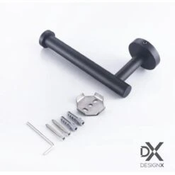 DesignX Toiletrolhouder Zwart - WC Rolhouder - Matte - Papier - Houder - Incl. Schroeven 22 DesignX Toiletrolhouder Zwart - WC Rolhouder - Matte - Papier - Houder - Incl. Schroeven -Merkloos Shop 1200x1200 54