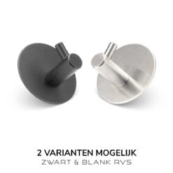 Handdoekhaakjes Set Zelfklevend - Badkamer Accessoires - Keuken Accessoires - Handdoekhouders Voor Badkamer En Keuken - 4 Stuks - RVS Blank Geborsteld -Merkloos Shop 1200x1200 553