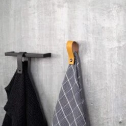 SETPRIJS - 2x Leren Magneet-lus - ZWART - Handles And More® (handdoekhaak - Handdoekhaakje - Handdoeklus - Handdoekhanger - Magnetische Handdoekhouder) -Merkloos Shop 1200x1200 557