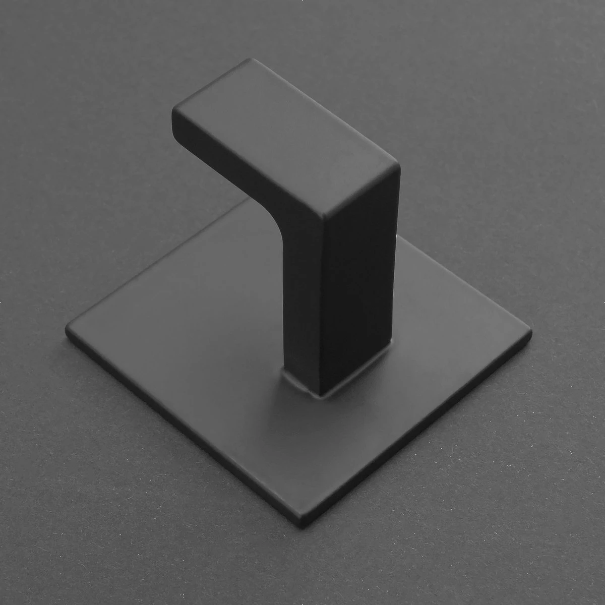 Stål Handdoekhaakjes Zelfklevend Zwart - Vierkant - 4 Stuks 7 Stål Handdoekhaakjes Zelfklevend Zwart - Vierkant - 4 Stuks - Afbeelding 5