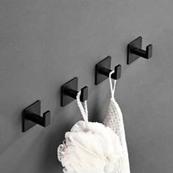 Stål Handdoekhaakjes Zelfklevend Zwart - Vierkant - 4 Stuks 19 Stål Handdoekhaakjes Zelfklevend Zwart - Vierkant - 4 Stuks -Merkloos Shop 1200x1200 576