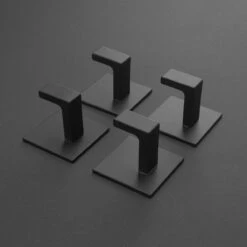 Stål Handdoekhaakjes Zelfklevend Zwart - Vierkant - 4 Stuks 20 Stål Handdoekhaakjes Zelfklevend Zwart - Vierkant - 4 Stuks -Merkloos Shop 1200x1200 577