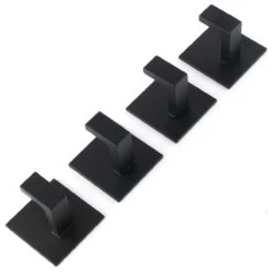 Stål Handdoekhaakjes Zelfklevend Zwart - Vierkant - 4 Stuks 21 Stål Handdoekhaakjes Zelfklevend Zwart - Vierkant - 4 Stuks -Merkloos Shop 1200x1200 578