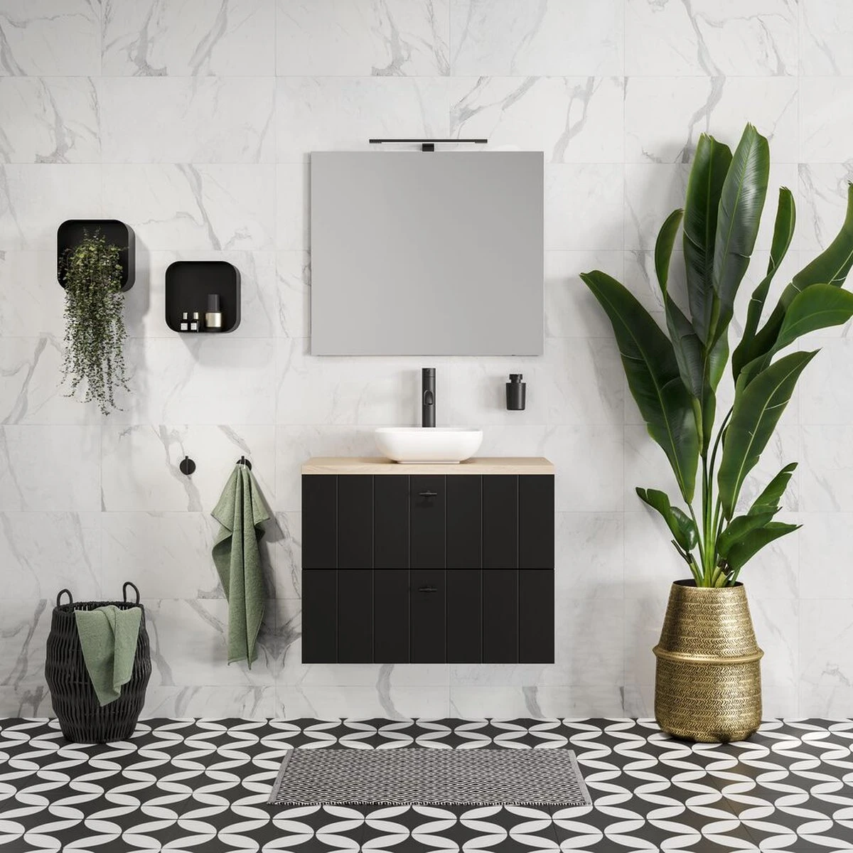 Tiger Tune - Handdoekhaak - Zwart Metaal Geborsteld / Zwart 15 Tiger Tune - Handdoekhaak - Zwart Metaal Geborsteld / Zwart - Afbeelding 13