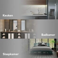 Handdoekhaakjes Set Zelfklevend Handdoekhouders Voor Badkamer En Keuken - 4 Stuks - RVS Mat Zwart -Merkloos Shop 1200x1200 656