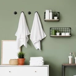 Handdoekhaakjes Set Zelfklevend Handdoekhouders Voor Badkamer En Keuken - 4 Stuks - RVS Mat Zwart -Merkloos Shop 1200x1200 657