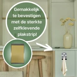 Waal© 2 Stuks RVS Handdoekhouders Zilver - Zelfklevend - Handdoek Klem - Handdoek Haak -Merkloos Shop 1200x1200 668