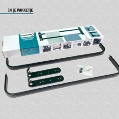 Vannons - Handdoekrek - Handdoekrek Badkamer - 2 Handdoeken - Zwart -Merkloos Shop 1200x1200 678