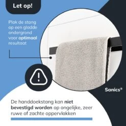 Sanics Handdoekrek Zwart 40 CM – Badkamer Of Keuken – Handdoekstang Zelfklevend – Handdoekhouder 24 Sanics Handdoekrek Zwart 40 CM – Badkamer Of Keuken – Handdoekstang Zelfklevend – Handdoekhouder -Merkloos Shop 1200x1200 683