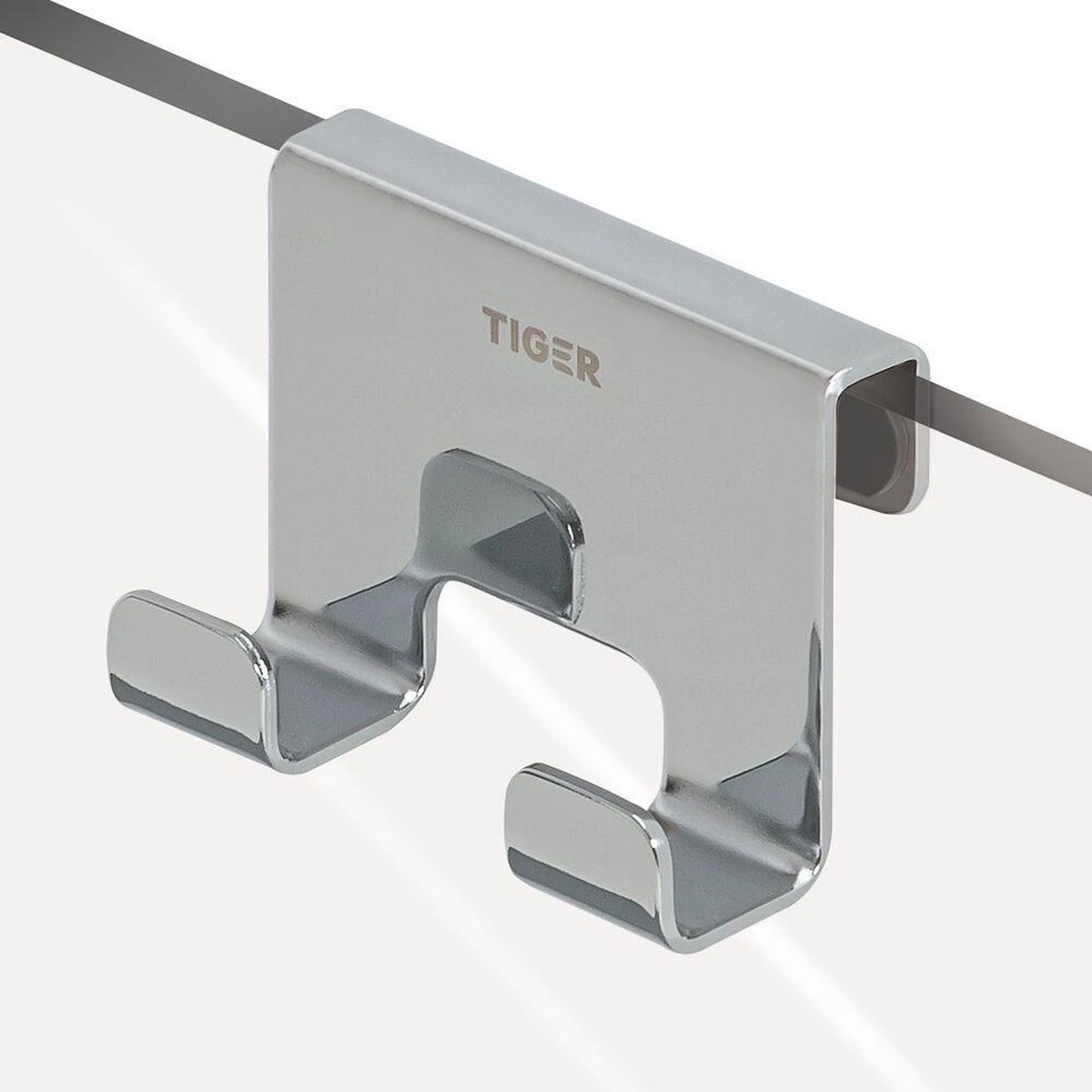 Tiger Caddy - Douchehaak - Glaspaneel Dikte 6-8 Mm - 3,5 X 7 X 5 Cm - Chroom 3 Tiger Caddy - Douchehaak - Glaspaneel Dikte 6-8 Mm - 3,5 X 7 X 5 Cm - Chroom