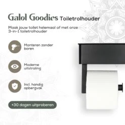 Gatot Goodies RVS Toiletrolhouder Met Plankje - WC Rolhouder Zwart Zonder Boren –Toiletpapierhouder Zelfklevend – Met Lade -Merkloos Shop 1200x1200 69