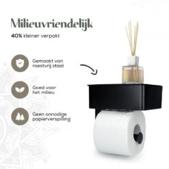Gatot Goodies RVS Toiletrolhouder Met Plankje - WC Rolhouder Zwart Zonder Boren –Toiletpapierhouder Zelfklevend – Met Lade -Merkloos Shop 1200x1200 70