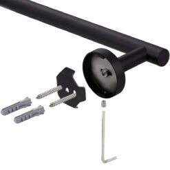 Design Handdoekhouder - Handdoekrek Voor Toilet En Badkamer - RVS Mat Zwart - 30 Cm -Merkloos Shop 1200x1200 701