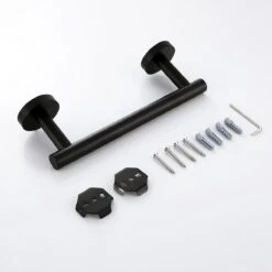 Design Handdoekhouder - Handdoekrek Voor Toilet En Badkamer - RVS Mat Zwart - 30 Cm -Merkloos Shop 1200x1200 703