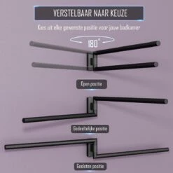 Nolad® Handdoekrek 2 Armig - Handdoekhouder - Handdoekenrek - RVS - Zwart 15 Nolad® Handdoekrek 2 Armig - Handdoekhouder - Handdoekenrek - RVS - Zwart -Merkloos Shop 1200x1200 714