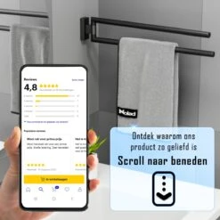 Nolad® Handdoekrek 2 Armig - Handdoekhouder - Handdoekenrek - RVS - Zwart 16 Nolad® Handdoekrek 2 Armig - Handdoekhouder - Handdoekenrek - RVS - Zwart -Merkloos Shop 1200x1200 715
