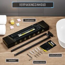 Nolad® Handdoekrek 2 Armig - Handdoekhouder - Handdoekenrek - RVS - Zwart 17 Nolad® Handdoekrek 2 Armig - Handdoekhouder - Handdoekenrek - RVS - Zwart -Merkloos Shop 1200x1200 716