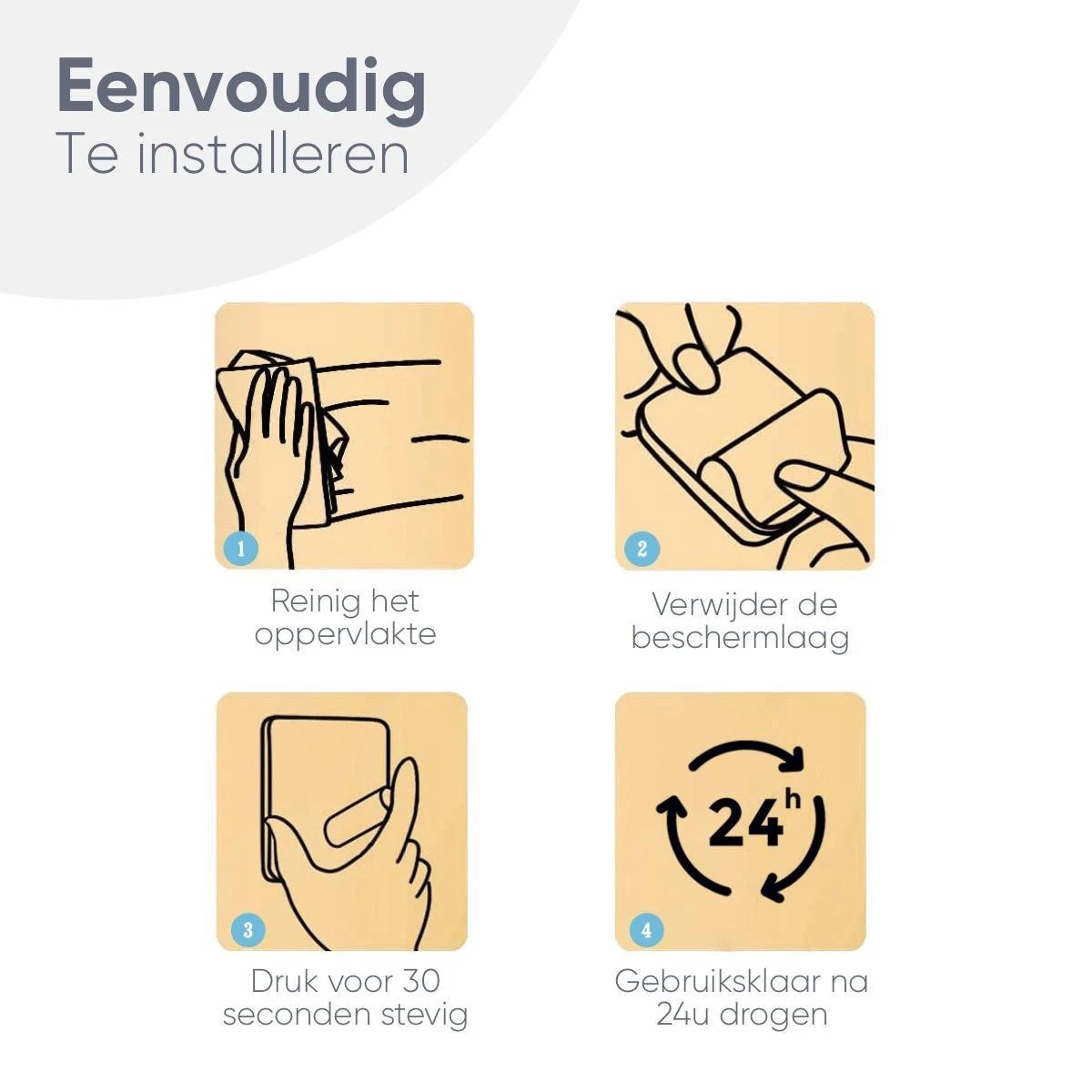 Trendfield Handdoekhaakjes Zelfklevend Zwart - 4 Vierkante Zwarte Handdoek Haakjes - Handdoekhaak - Zwart 8 Trendfield Handdoekhaakjes Zelfklevend Zwart - 4 Vierkante Zwarte Handdoek Haakjes - Handdoekhaak - Zwart - Afbeelding 6