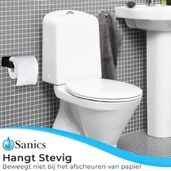 Sanics WC Rolhouder Zonder Boren - Toiletrolhouder Zelfklevend - Closetrolhouder Zwart/RVS 17 Sanics WC Rolhouder Zonder Boren - Toiletrolhouder Zelfklevend - Closetrolhouder Zwart/RVS -Merkloos Shop 1200x1200 73